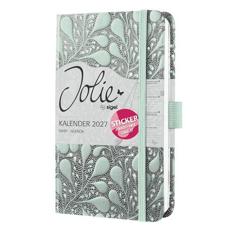 Diár, A6, týždenný, 2027, tvrdá obálka, SIGEL "Jolie", Enchanted Nature 2