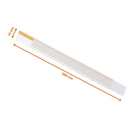 Lišta na štítky, 62 mm, samolepiaca, DURABLE "SCANFIX®", priehľadná 2