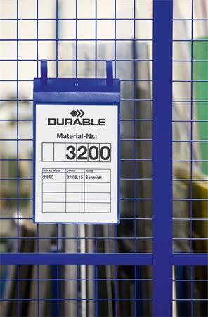 Logistické vrecko, A4, vertikálne, DURABLE, s páskou, modré 2