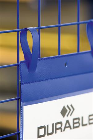 Logistické vrecko, A4, vertikálne, DURABLE, s páskou, modré 4