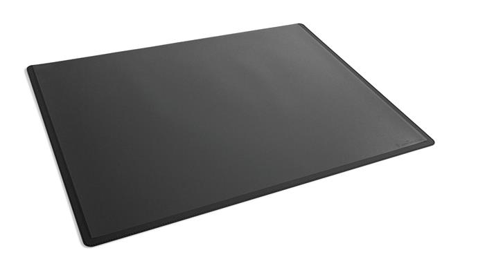 Podložka na stôl, 650x500 mm, PP, s priehľadnou krycou fóliou, DURABLE, čierna