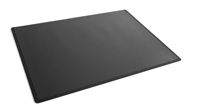 Podložka na stôl, 650x500 mm, PP, s priehľadnou krycou fóliou, DURABLE, čierna