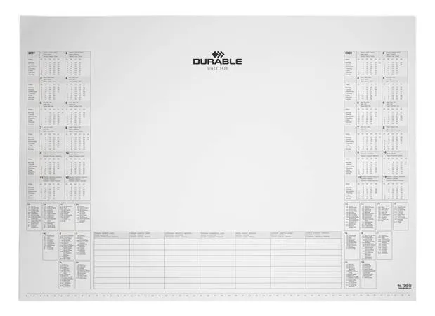 Podložka na stôl, blok, 570x410 mm, s ročným kalendárom, DURABLE 2