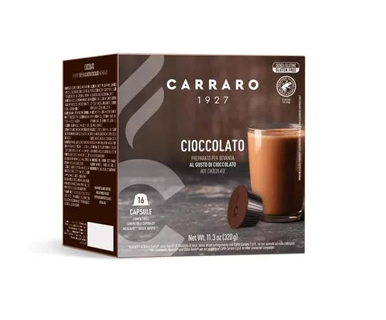 Kávové kapsule, kompatibilné s Dolce Gusto® , 16 ks, CARRARO "Cioccolato"