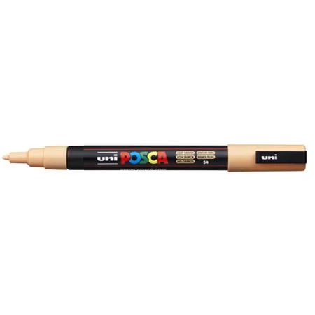 Dekoračný popisovač, 0,9-1,3 mm, UNI "Posca", svetlooranžový 2