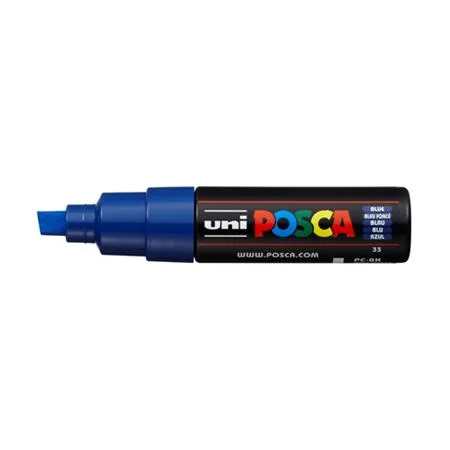 Dekoračný popisovač, 8 mm, UNI "Posca PC-8K", modrá 2