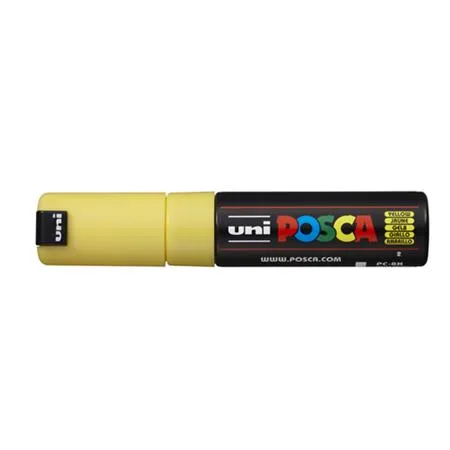 Dekoračný popisovač, 8 mm, UNI "Posca PC-8K", žltý 2