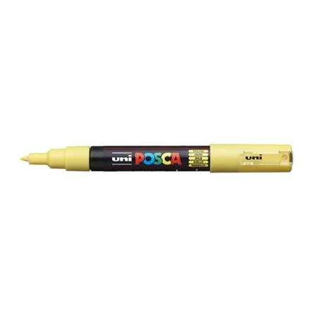 Dekoračný popisovač, 0,7-1,0 mm, UNI "Posca PC-1M", žltý 2