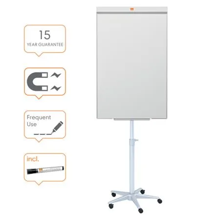 Flipchartová tabuľa, mobilná, magnetický povrch, NOBO "Impression Pro", biela 3