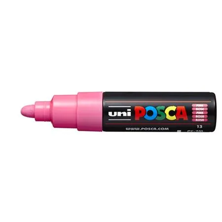 Dekoračný popisovač, 4,5-5,5 mm, UNI "Posca PC-7M", ružová 2