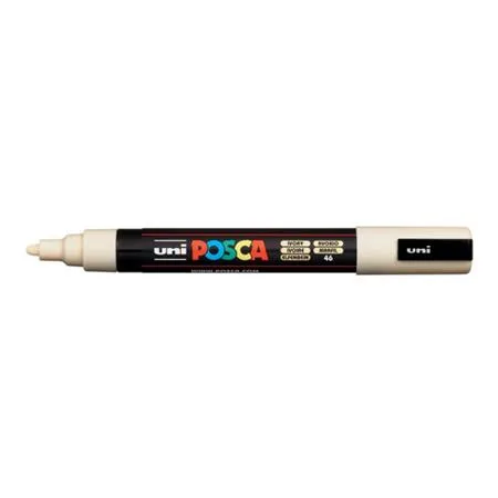 Dekoračný popisovač, 1,8-2,5 mm, UNI "Posca PC-5M", slonovinová (46) 2
