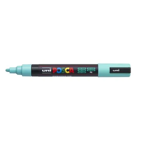 Dekoračný popisovač, 1,8-2,5 mm, UNI "Posca PC-5M", morský zelený (P6) 2