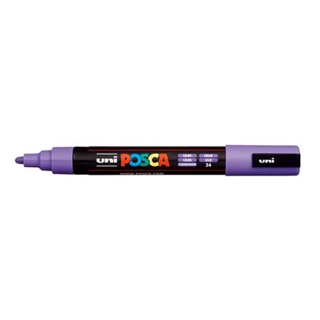 Dekoračný popisovač, 1,8-2,5 mm, UNI "Posca PC-5M", svetlofialová (34) 2
