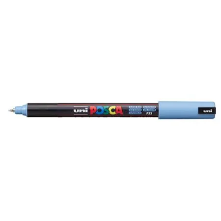 Dekoračný popisovač, 0,7 mm, UNI "Posca PC-1MR", ľadová modrá 2
