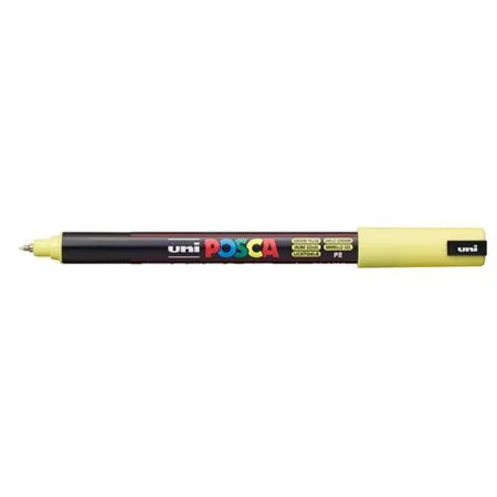 Dekoračný popisovač, 0,7 mm, UNI "Posca PC-1MR", slnečná žltá 2