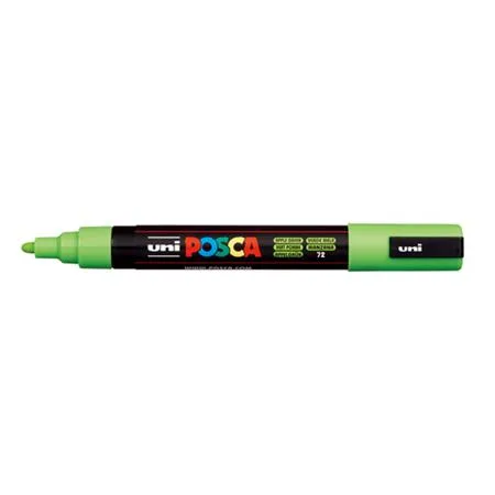 Dekoračný popisovač, 1,8-2,5 mm, UNI "Posca PC-5M", zelené jablko (72) 2