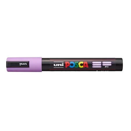 Dekoračný popisovač, 1,8-2,5 mm, UNI "Posca PC-5M", levanduľa (P11)