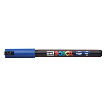 Dekoračný popisovač, 0,7 mm, UNI "Posca PC-1MR", modrá 2