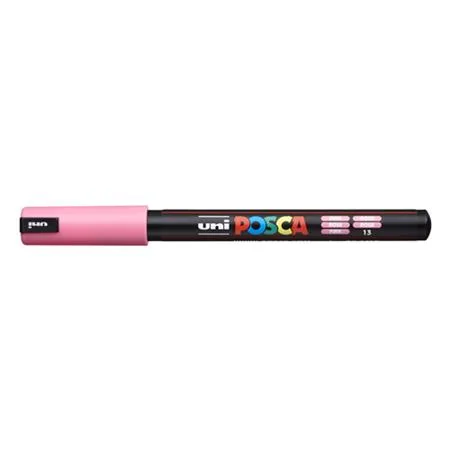 Dekoračný popisovač, 0,7 mm, UNI "Posca PC-1MR", ružová 2