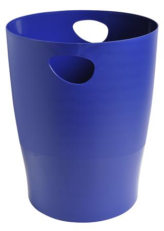 Odpadkový kôš, 15 l, PP, EXACOMPTA "Ecobin", tmavomodrý