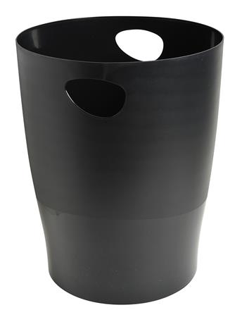 Odpadkový kôš, 15 l, PP, EXACOMPTA "Ecobin Economy", čierny