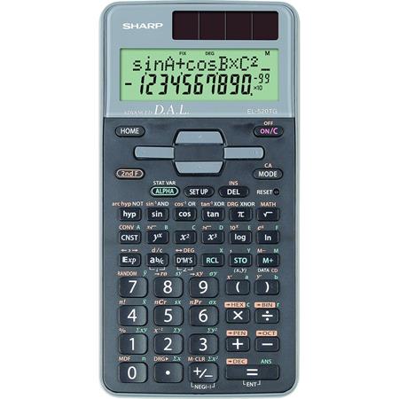 Kalkulačka, vedecká, 400 funkcií, SHARP "EL-520TGGY"
