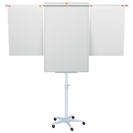 Flipchartová tabuľa, mobilná, magnetický povrch, 2 pomocné ramená, NOBO