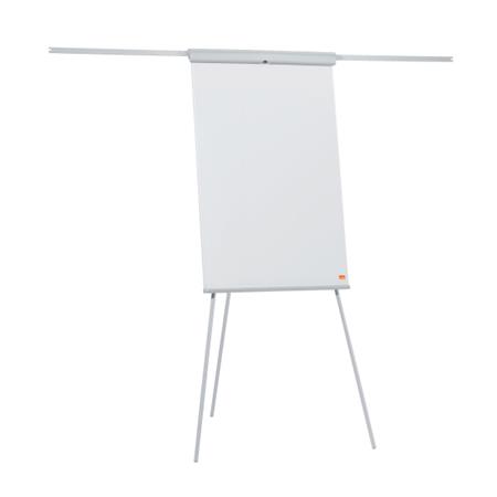 Flipchartová tabuľa, magnetický povrch, 2 pomocné ramená, NOBO "Essentials", biela