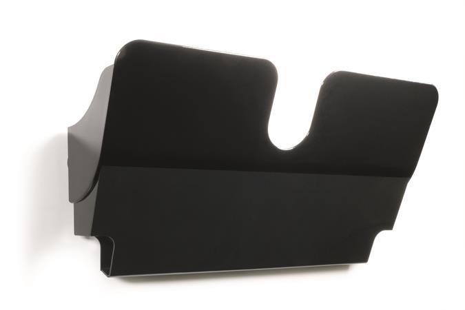 Stojan na prospekty, nástenný, horizontálny, A4, magnetický, DURABLE "FLEXIPLUS", čierny