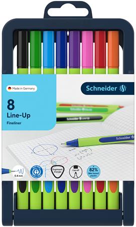 Sada linerov, 0,4 mm, SCHNEIDER "Line-Up", 8 rôznych farieb