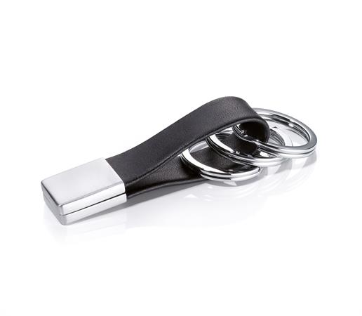 Kľúčenka, kožená, so zámkom twist-lock , TROIKA "Twister"
